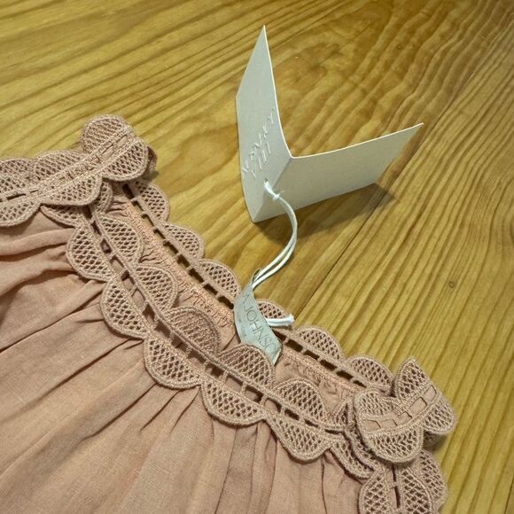 NWT Ulla Johnson June Top Azalea Tank Embroidered Lace Linen Cotton Relaxed Sz 8 - Picture 8 of 14